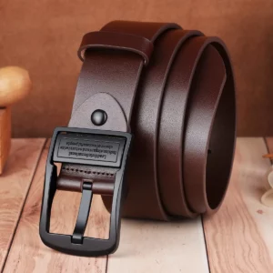Leather Men's Belt Fashion Metal Alloy Pin Buckle Adult Luxury Brand Jeans Business Casual Waist Male Strap Brand - Image 5