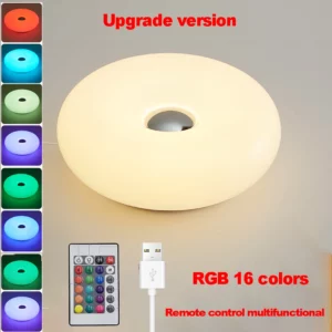 Doughnut table lamp USB plug bedroom bedside ambient light Bauhaus living room dining room decorative light - Image 2