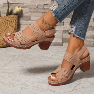 Summer Wedges Sandals Women 2024 New Fashion Non Slip Beach Shoes Woman Lightweight Casual Platform Comfortable Sandals Women - Image 4