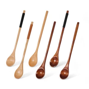 Wooden Tea Spoon Long Coffee Spoons Small Teaspoon Set Wood Honey Dessert Spoon Coffee Drink Stirrer Teaspoons Tableware - Image 5