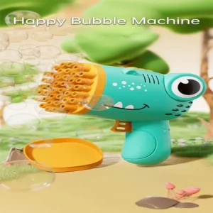 40 Holes Bubble Machine Gun Dinosaur Bubble Gun Automatic Machine Soap Bubble Gun Bath Toy Kids Toy (Not Include Battery) - Image 3