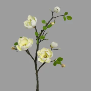 Pu Magnolia Artificial Flower Branch Wedding Floral Arrangement Accessories Home Room Table Decoration Garden Layout Photo Prop - Image 6