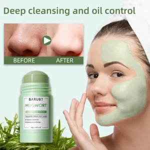 Remove Blackhead Mugwort Solid Mask Cleans Pores Stick Facial Blemish Black Dots Shrink Pores Korean Skin Care Cosmetics Gift - Image 2