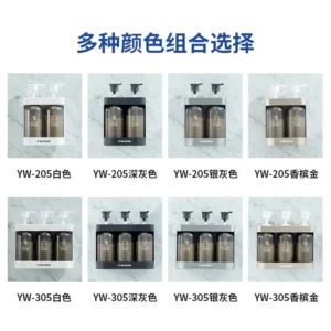 Three Head Hotel Wall Mounted Shampoo And Shower Gel Separate Bottles Refillable,Lockable Soap Dispenser,Bathroom Accessories - Image 3