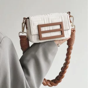 2024  Mobile Phone Woven Strip Mini Small Bag  Single Shoulder Messenger Small Flap crossbody Fashion Women  Luxury Designer New - Image 3
