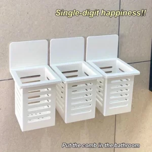 1/3pcs Wall Mounted Holder Drain Self-Adhesive Toothpaste Toothbrush Storage Rack Bathroom Daily Necessities Organizer - Image 3