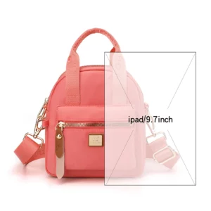 Nylon Lady's Handbag Waterproof Crossbody Bag Casual Messenger Bag Lady Cell Phone Clutch Bag Lightweight Shoulder Bag For Girl - Image 2