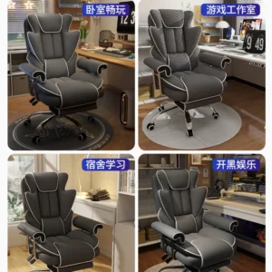 ErgoPro Gaming Chair for Men - Reclining Computer Desk Chair with Lumbar Support, Comfort Office Chair for Long Sitting - Image 5