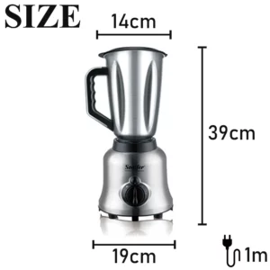 2 in 1 Stand Blender&Meat Grinder&Juicer&Grinding 400W Stainless Steel Kitchen Mixer Fruit Food Processor Ice Smoothies Sonifer - Image 6
