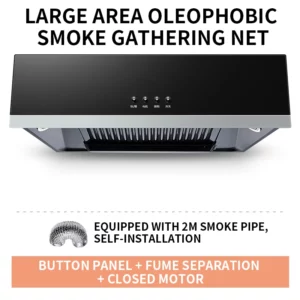 CXW-180-C01 180W Range Hood Home Kitchen Large Suction Small Oil Hat Machine Top Suction New Range Hood 220V - Image 5