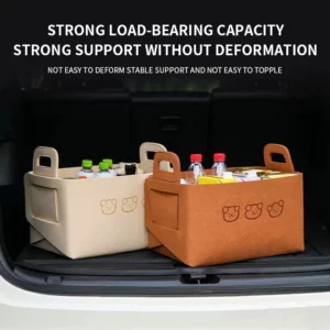 Car Storage Box Women's Trunk Practical Organizing And Folding Multifunctional Storage Tool Inside The Car Storage Box - Image 4