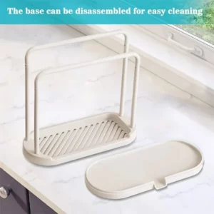 1PCS Detachable Kitchen Dishcloth Holder Rag Hanger Sink Sponge Holder Storage Rack Shelf For Bathroom Scrubber Brush Organizer - Image 4
