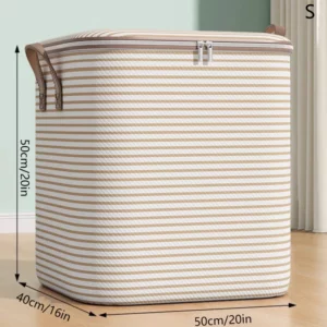 1pc Household Large Capacity Storage Bag Non-woven Material Closet Wardrobe Organizer Can Be Used For Quilt Clothing Toys - Image 3