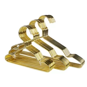 10pcs Wholesale Metal Wire Gold Mini Pet Hanger Body Shape Hanging Teddy Dog Puppet Doll Clothing Holder Pet Store Clothes Brace - Image 2