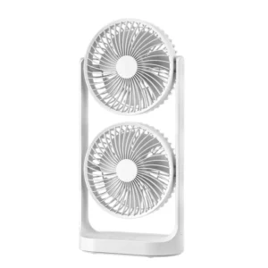 2025 new dual head desktop fan, high wind power air circulation fan, office dormitory double-layer fan - Image 6