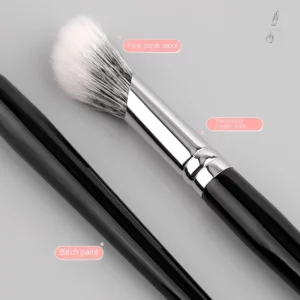 Goat Hair Blusher Brush Mimics Fingertip Aplication Stippling Powder Blusher Makeup Brushes Goat Hair Blush Make Up Tools - Image 4