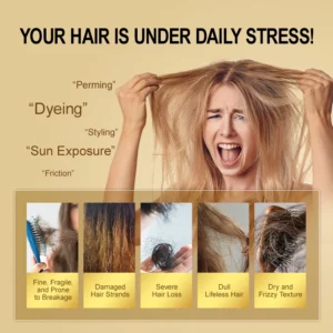PURC Morocco Argan Oil Nourishing Hair Oil Smoothing Shine Soft Hair Serum Repair Damaged Frizz Dry Hair Treatment Hair Care - Image 2