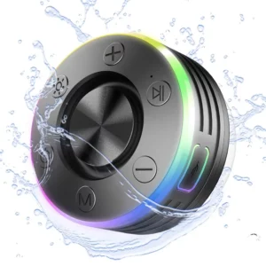 Waterproof Bluetooth Speaker with FM Radio, Hi-Fi Sound Wireless Mini Speaker Shower,Portable Outdoor Music Player Voice Control - Image 3