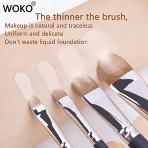 4 Types Sizes Upgraded Ultra-thin Foundation Concealer Makeup Brush Professional Liquid Foundation Cream Concealer Make-up Tool - Image 3