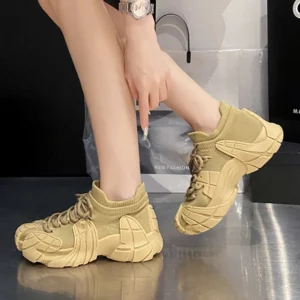 Outdoor Breathable Mesh Casual Hiking Sports Women Sneakers Tennis Summer Lightweight Slip On Casual Sneakers Trendy Shoes - Image 5
