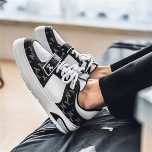 Men's Shoes Autumn Casual Shoes Soft Soled Sports Shoes New Trend Help Breathable Non-slip Board Shoes Fashion Shoes Board Shoes - Image 2
