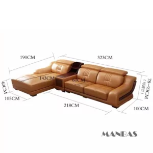 Linlamlim Premium Italian Genuine Leather Sofa Set Big Sectional Couch Living Room Sofas With Adjustable Headrest Home Furniture - Image 5