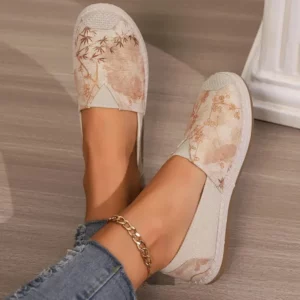 Women's Heeled Shoes Square Heel Anti-slip Round Head Shallow Mouth Women Shoes Breathable Spring Autumn Outdoor Leisure Loafers - Image 3