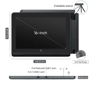XPPen Artist Pro 16 (Gen 2) Graphics Tablet Monitor 16-inch Drawing Display 16K Pressure Levels 2.5K Resolution Windows Android - Image 3