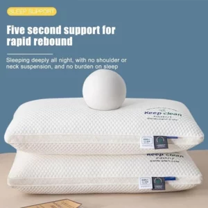 3D Neck Pillow with High Elasticity and Non Collapse, Soft Neck Protection, Single Person Sleeping Pillow, Hotel Home Bedding - Image 3
