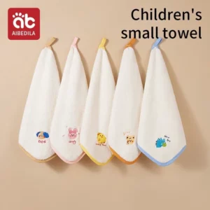 AIBEDILA Soft Cotton Baby Bath Towel Cartoon Fruit Face Towel Newborn Infant Kids Soft Absorbent Washcloth Children Shower Towel - Image 2