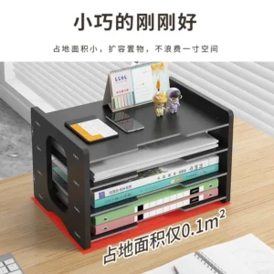 File Storage Box Multi-layer File Rack Office Supplies Complete File Frame Folder Storage Rack Desktop Files - Image 5