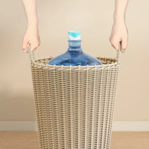 Increase The Capacity of The Rattan Woven Clothes Storage Basket and Hand Weave Dirty Clothes Basket with A Large Opening - Image 3
