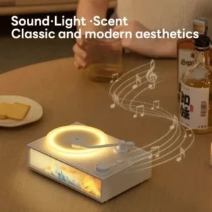 Portable Retro Vinyl Record Music Player Wireless Speaker 5W HIFI Stereo Sound with Night Light & Aroma Caixa De Som Bluetooth - Image 6