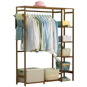 Extra Large Wardrobe Modern Multifunction Storage Rack Floor Shoe Rack with Coat Hanger Home Furniture Organizer - Image 4
