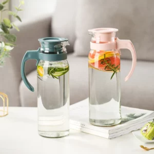 Glass Water Kettles Large Capacity with Lid and Handle Juice Tea Milk Kettles Pitcher Distributeur Beverage Dispenser Water Pot - Image 2