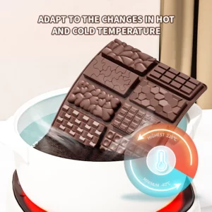 Dubai Chocolate Bar Mold for Filling Pistachio, Small Candy Bar Molds Silicone Christmas Chocolate Molds for Stuffed Bar Thick - Image 5