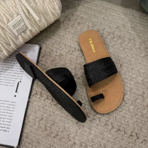 Solid Color Shallow Modern Slippers Summer Outside Women's Shoes on Sale 2025 Brand Fashion Flat with Women's Slippers Chinelos - Image 5