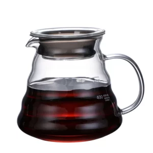 360/600/800ml Heat Resistant Coffee Pot Clear Glass Kettle Sharing Pot with Lids, Pour Over Coffee Espresso Maker Accessories - Image 6