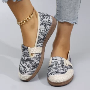 Spring New Women's Casual Sports Shoes, Comfortable, Breathable, Lightweight and Wear-Resistant Lazy Shoes, One-Leg Soft-Soled Flat Shoes - Image 2