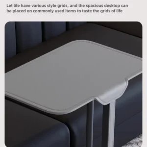 Italian Minimalist Saddle Leather Sofa Table Home Furniture Living Room Floating Storage Shelf Bedroom Bedside Corner Table - Image 3