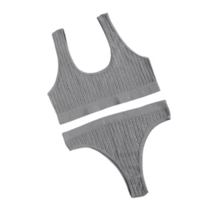 Women Seamless Bra Set High Waist Thongs Panties Wireless Bra Nonwire Bras Sexy Lingerie Set Female Sport Underwear Set - Image 6
