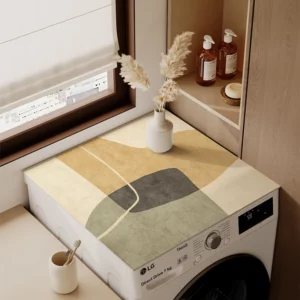 Roller washing machine dust cover cloth diatom mud waterproof sunscreen refrigerator mat - Image 3