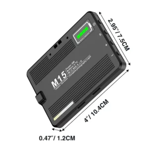 Desiontal M15 Smartphone Selfie Light 72 Beams1500mAh Rechargeable Cell Phone Fill Light Brightness Portable Clip on Light - Image 2