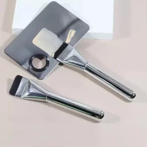2pcs One Line Foundation Brush and Makeup Palette Set Foundation Cream Mixing Tool Nail Art Makeup Cosmetic Makeup Tool Kits - Image 4
