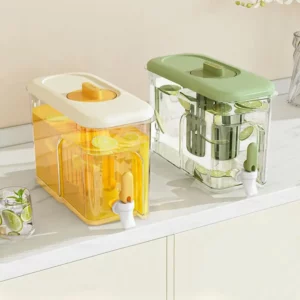 Drink Container for Home 4 Liter Water Bottle Water Bottle with Faucet Fruit Teapot Beverage Container for Home Bar Kitchen - Image 4