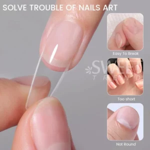 550pcs Soft Gel Nail Tips Medium Short Almond Coffin Full Cover Matte Extension Tools Acrylic Press on Nail DIY Manicure Decor - Image 4