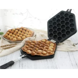 Bubble Waffle Maker Pan Stove with Paper Top Non-Stick Belgian Waffle Maker Crepe Maker Waffle Baker for Snacks Breakfast Lunch - Image 2