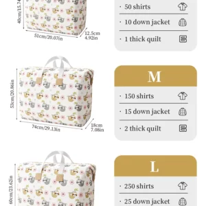1PC large capacity clothing storage bag Blanket quilt storage bag Foldable clothing organizer bag Portable bag replacement - Image 2