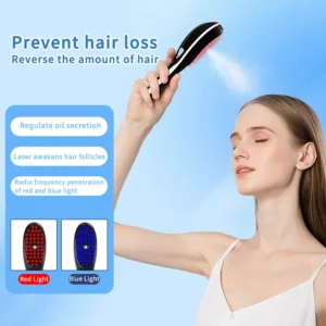 Electric Spray Massage Comb Hair Growth Vibration Head Massager Brush LED Anti Hair Loss Scalp Liquid Medicine Atomizing Comb - Image 4