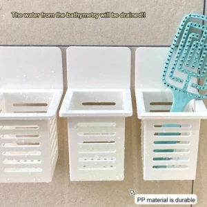 1/3pcs Wall Mounted Holder Drain Self-Adhesive Toothpaste Toothbrush Storage Rack Bathroom Daily Necessities Organizer - Image 4